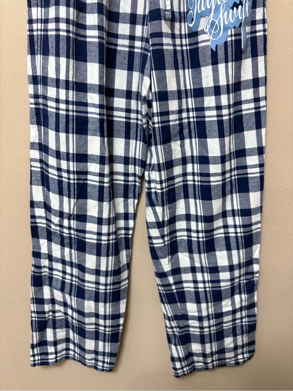 Taylor Swift Fearless Taylor’s Version Plaid Pajama Pants Blue White Size Small - Picture 5 of 12